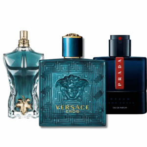 Coffret Exclusif 3 Parfums – Prada Luna Rossa, Eros de Versace & Le Beau Eau de Parfum de Jean Paul Gaultier [100 ml]