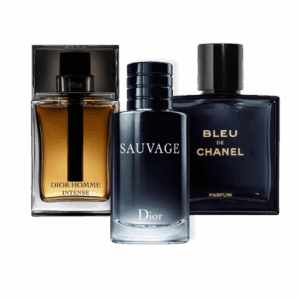 Coffret Exclusif 3 Parfums – Sauvage de Dior, Bleu de Chanel & Dior Homme Intense [100 ml]