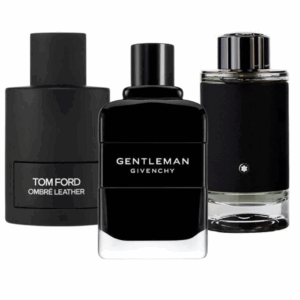 Coffret Exclusif 3 Parfums – Ombre Leather de Tom Ford, Gentleman de Givenchy & Explorer de Montblanc [100 ml]