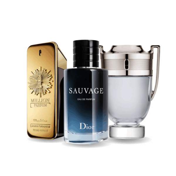 Coffret Exclusif 3 Parfums – 1 Million de Paco Rabanne, Sauvage de Dior & Invictus de Paco Rabanne [100 ml]