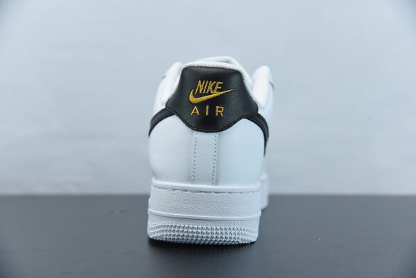 Nike Air Force 1 Essential Blanc Noir Or - Image 5