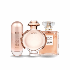 Coffret Exclusif 3 Parfums – 212 VIP Rosé de Carolina Herrera, Olympea de Paco Rabanne & Coco Mademoiselle de Chanel [100 ml]