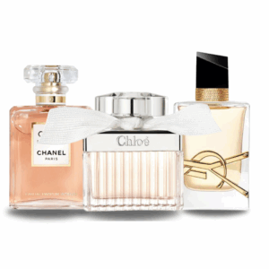 Coffret Exclusif 3 Parfums – Coco Mademoiselle de Chanel, Libre d’Yves Saint Laurent & Chloé Signature [100 ml]