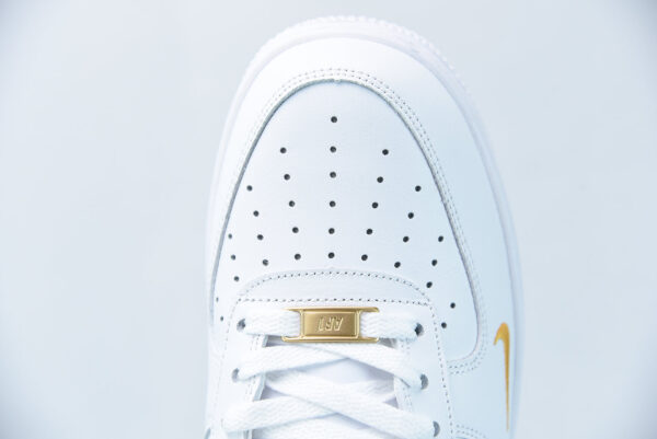Nike Air Force 1 Essential Blanc Noir Or - Image 3