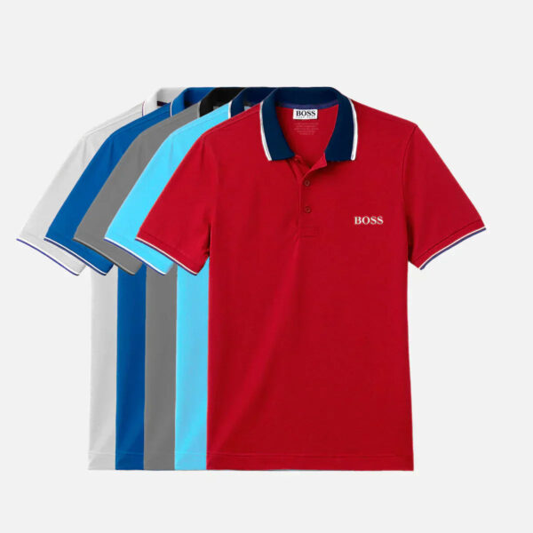 [ACHETEZ 3 ET RECEVEZ 5] Lot de 5 polos essentiels Hugo Boss - Image 3
