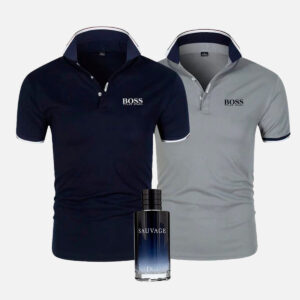 [ACHETEZ 1 ET RECEVEZ 3] Lot de 2 polos Hugo Boss + Sauvage 100ml