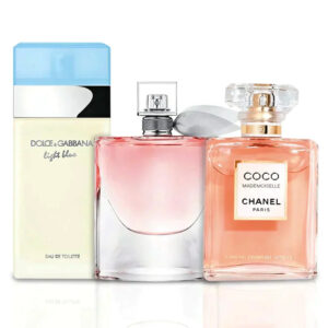 Coffret Exclusif 3 Parfums – La Vie Est Belle, Mademoiselle & Light Blue [100 ml]