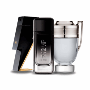 Coffret Exclusif 3 Parfums – Bad Boy de Carolina Herrera, 212 VIP Black de Carolina Herrera & Invictus de Paco Rabanne [100 ml]